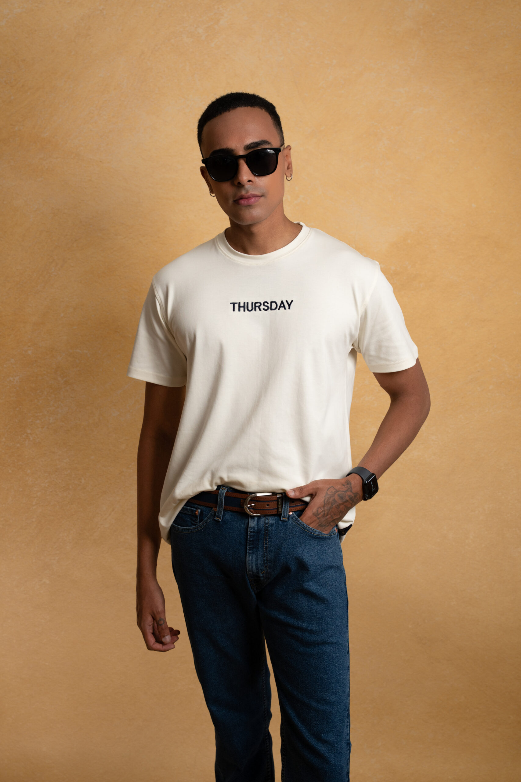 Classic Fit Signature Crewneck (Ivory)